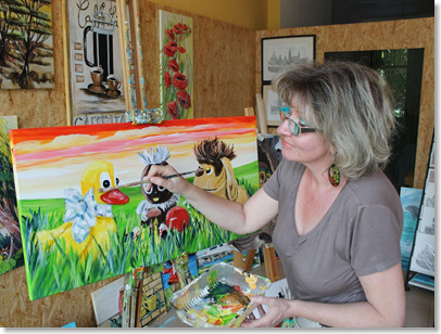 Blumen - handgemalt von Silke Ludewig